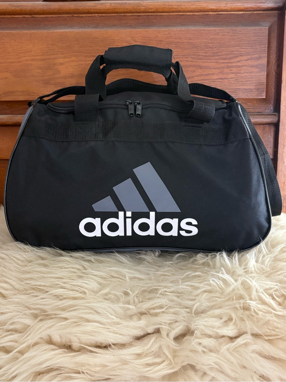 adidas Black Defender Duffel Bag